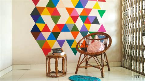 EASY GEOMETRIC WALL ART + TIPS | ABSTRACT | DIARYTALE