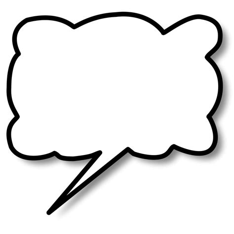 Speech Bubble Writing Template - ClipArt Best