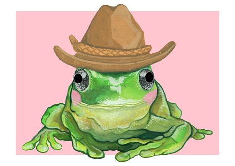 Review Of Cute Frog Drawing With Hat 2022 - Green Pass