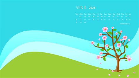 2024 April Calendar Wallpaper - Angy Belinda