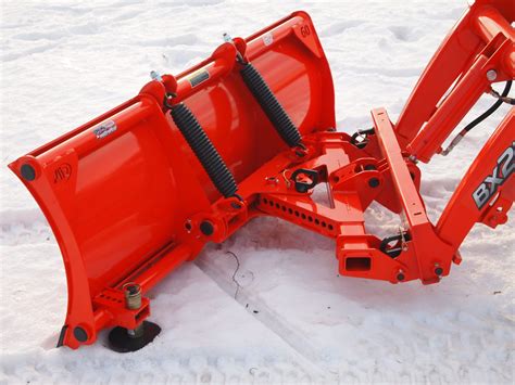 Kubota BX Quick attach snow plow attachments - BxAttachments.com