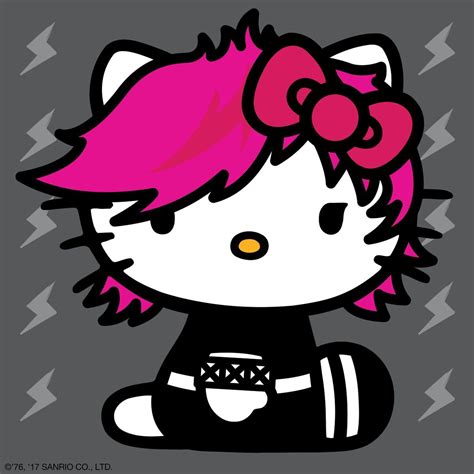 Hello Kitty is Punk For A Day 🤘💖 Hello Kitty, October 2017 Sanrio Hello ...