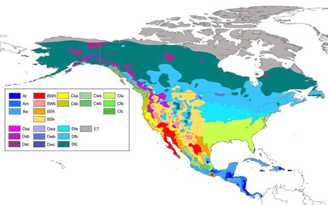 Koppen Climate Map USA | Printable Map Of USA