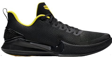 Nike Kobe Mamba Focus Basketball Shoes in Black/Yellow (Black) for Men ...