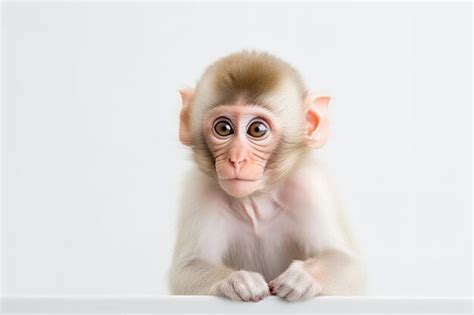 Premium AI Image | a monkey with a surprised look on its face