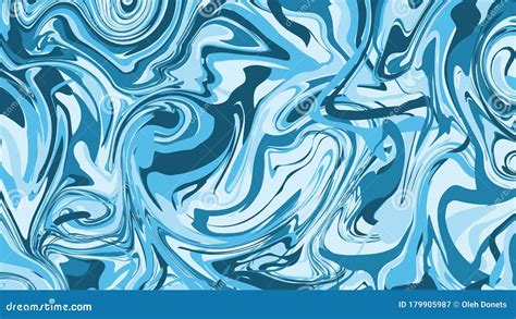 Modern Abstract Background, Blue Liquid. Mix of Blue Shades Stock ...