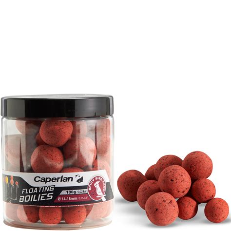 floating boilies carp fishing Spicybirdfood 100 g 14mm and 18mm | Caperlan