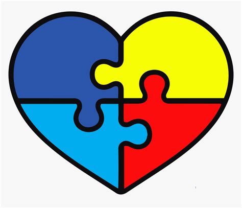 Autism Awareness Heart Svg, HD Png Download - kindpng