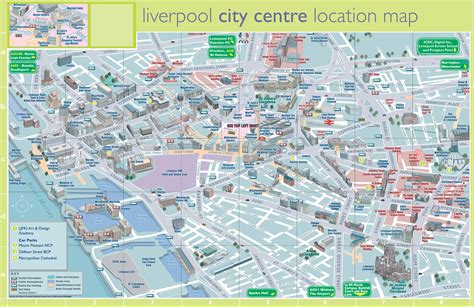 Liverpool tourist map