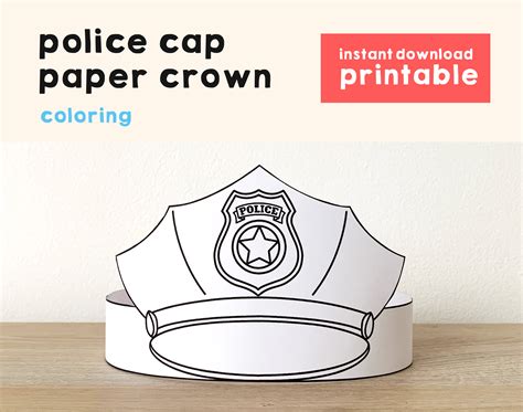 Printable Police Hat Template | ubicaciondepersonas.cdmx.gob.mx