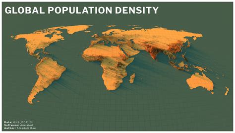 Population density of the world : r/MapPorn