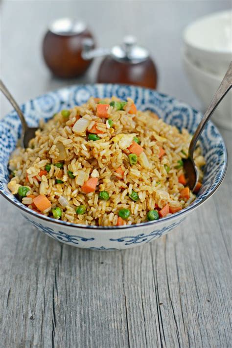 Easy Vegetable Fried Brown Rice with Egg - Simply Scratch