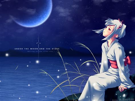 Anime Wallpaper: Under the Moon and the Stars - Minitokyo