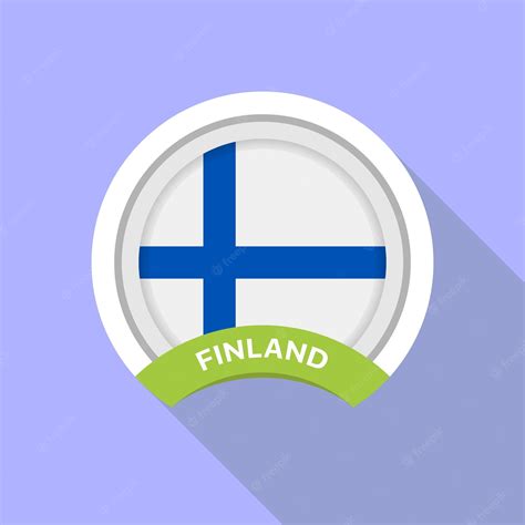 Premium Vector | National finland flag official colors and proportion ...