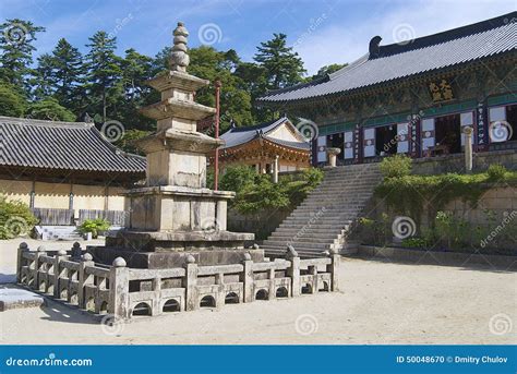 Beautiful Haeinsa Temple Exterior, South Korea. Stock Photo - Image of ...