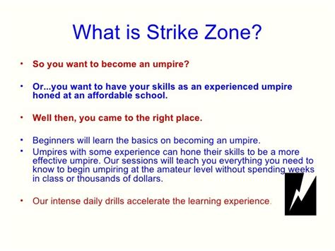 Strike Zone Presentation