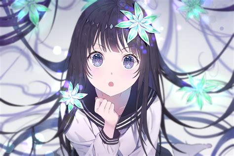 Black Haired Anime Girl PFP