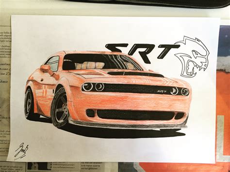 Hellcat Drawing at PaintingValley.com | Explore collection of Hellcat ...