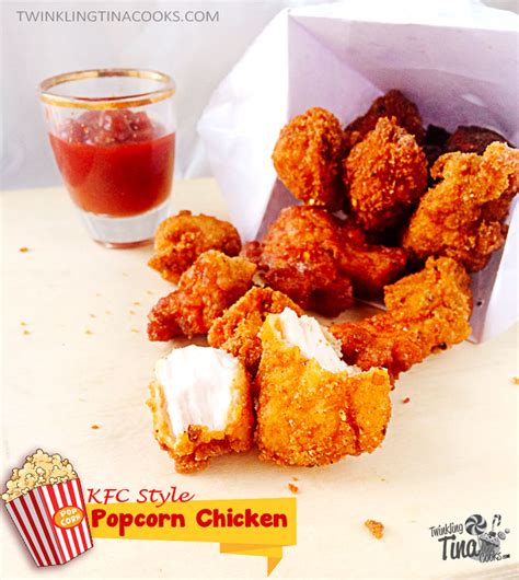 Popcorn Chicken Recipe KFC Style - Twinkling Tina Cooks