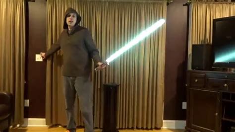 Explained: Prototype Viridian Lightsaber Blade - Over 400 LEDs - YouTube