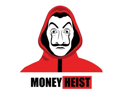 Money Heist Title With Dali Mask And Red Clothes La Casa De Papel ...