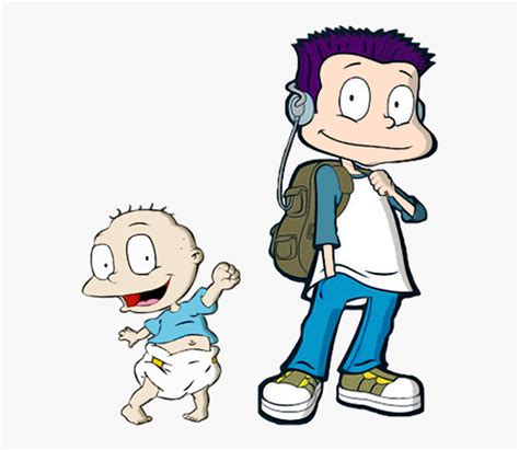 Dil And Tommy-yv302 - Tommy Pickles All Grown Up, HD Png Download ...