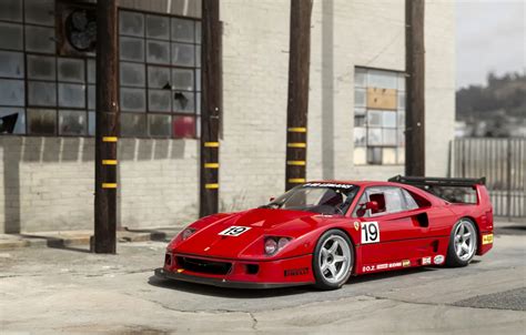 Wallpaper Red, Retro, Tuning, Ferrari, F40, Car, Metallic, by ...