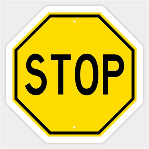 Retro Stop Sign (new) - Stop Sign - Sticker | TeePublic