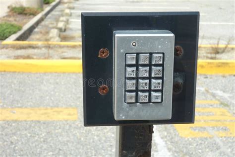 Keypad Door Entry System Stock Photo - Image: 44713099