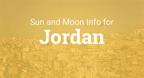 Sunrise and Sunset in Jordan