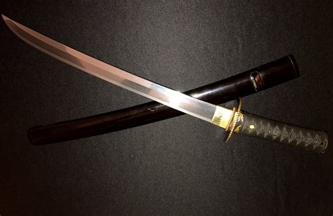 Antique Japanese Samurai Sword -Collection-Gold/Shakudo -Old Naginata ...