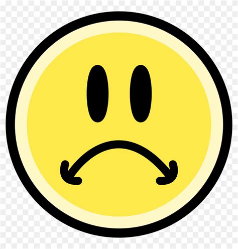 Face Sadness Smiley Emoticon Clip Art - Drawing Of Sad Emoji Face, HD ...