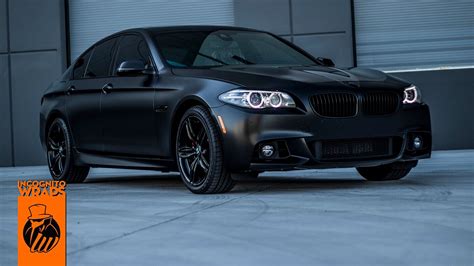 BMW 535i - Satin Black with Gloss Black Chrome Delete — Incognito Wraps