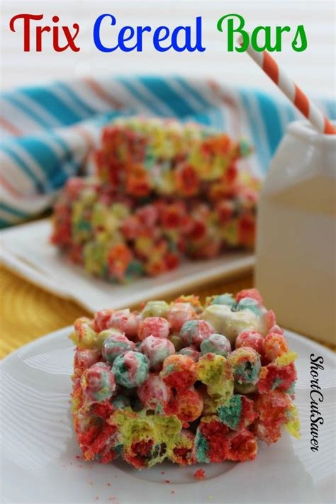 Trix Cereal Bars | Recipe | Cereal recipes, Cereal bars, Cereal bars ...