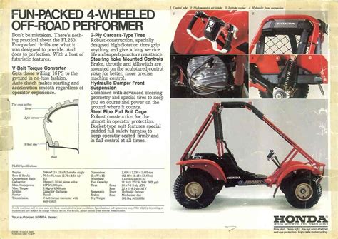 Honda Odyssey ATV Pictures - Vintage Ads, Brochures & Promo Photos