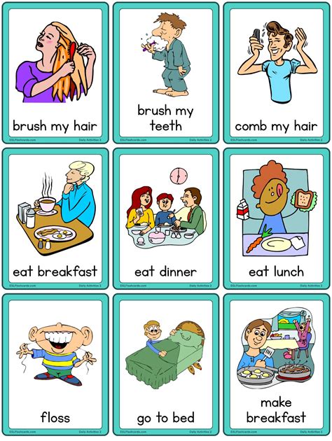 Daily Routine Picture Cards | Images and Photos finder