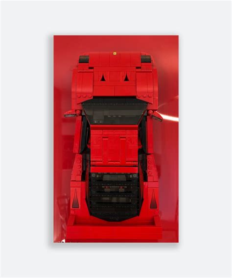 Wall mount display for LEGO® Creator 10248 Ferrari F40