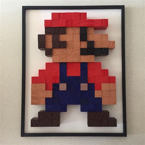 I made this 8 bit super mario pixel art. What do you guys think ...