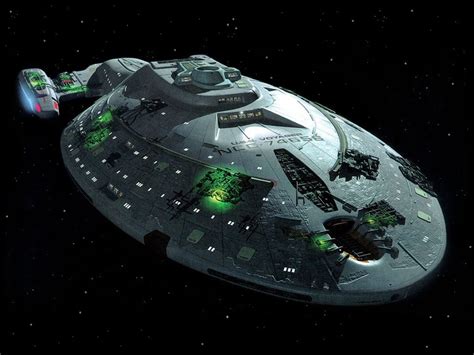 USS Voyager with Borg enhancements for the fight with species 8472 ...