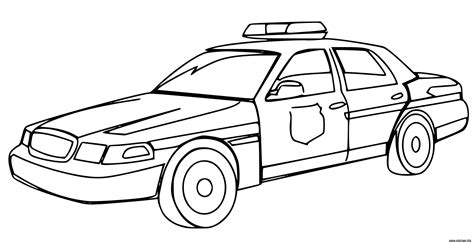 Coloriage en ligne voiture de police | Garcon