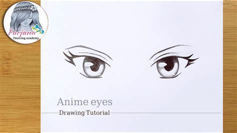 How to draw Anime Eyes - Step by Step || Pencil sketch Tutorial for ...