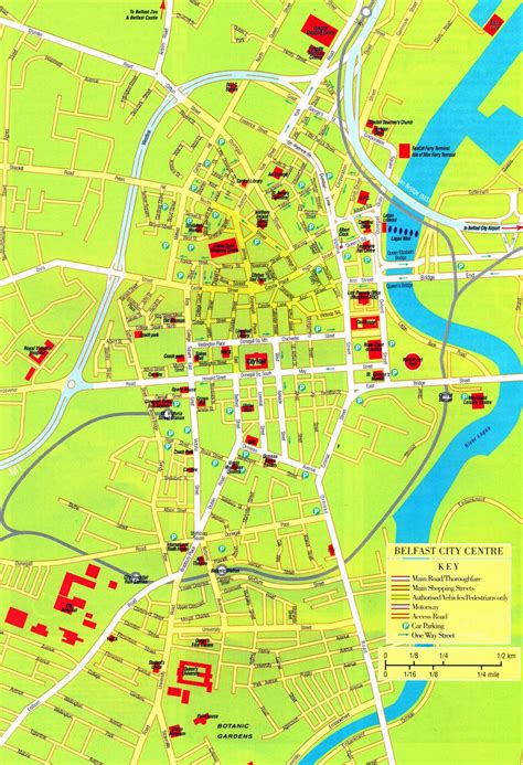 Belfast City Centre Map Printable | Map Of West