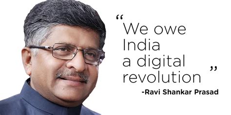 “We owe India a digital revolution”- Ravi Shankar Prasad, Union ...