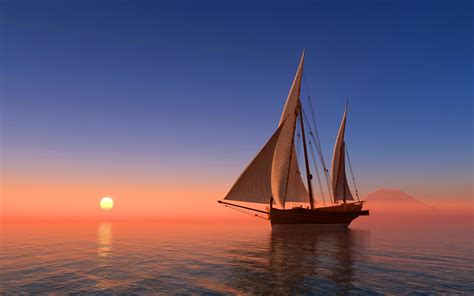 Sailboat Sunset Wallpapers - Wallpaper Cave