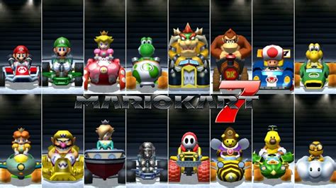 Mario Kart 7 // All Characters - YouTube