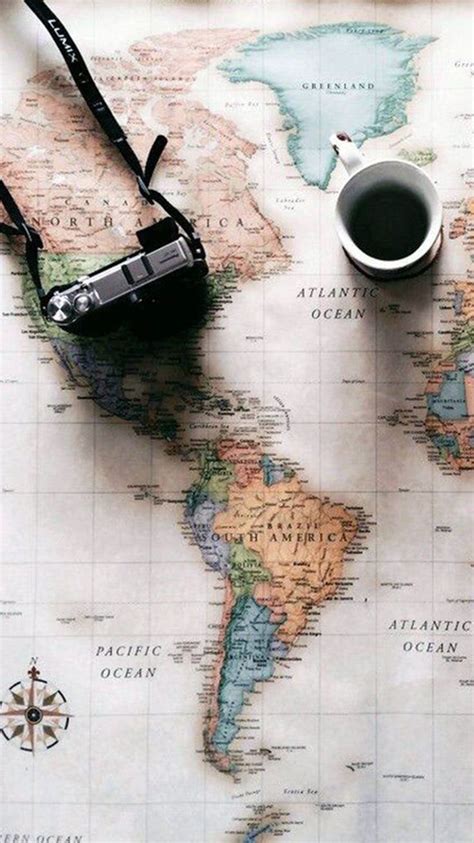 Travel Map Wallpaper