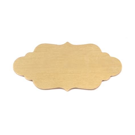 Metal Stamping Blanks Brass Large Elegant Plaque, 24g