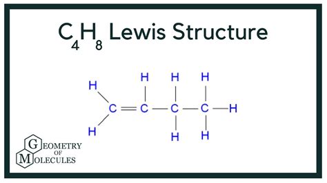 C4H8 Lewis Structure | How to Draw the Lewis Structure for C4H8 - YouTube