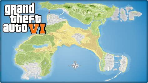 GTA 6 Map (fan) made | Pop culture art, Grand theft auto series, Grand ...