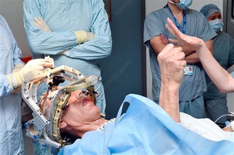 Deep brain stimulation surgery - Stock Image - C036/0671 - Science ...